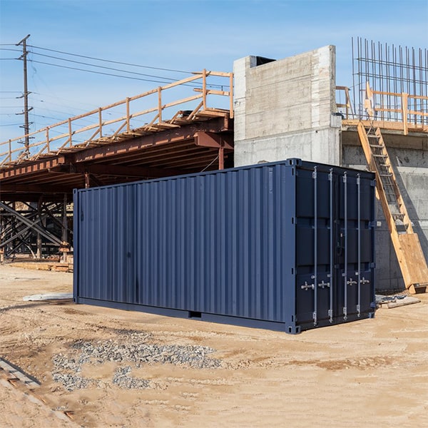 our construction site storage containers are highly secure, with locking mechanisms and durable materials